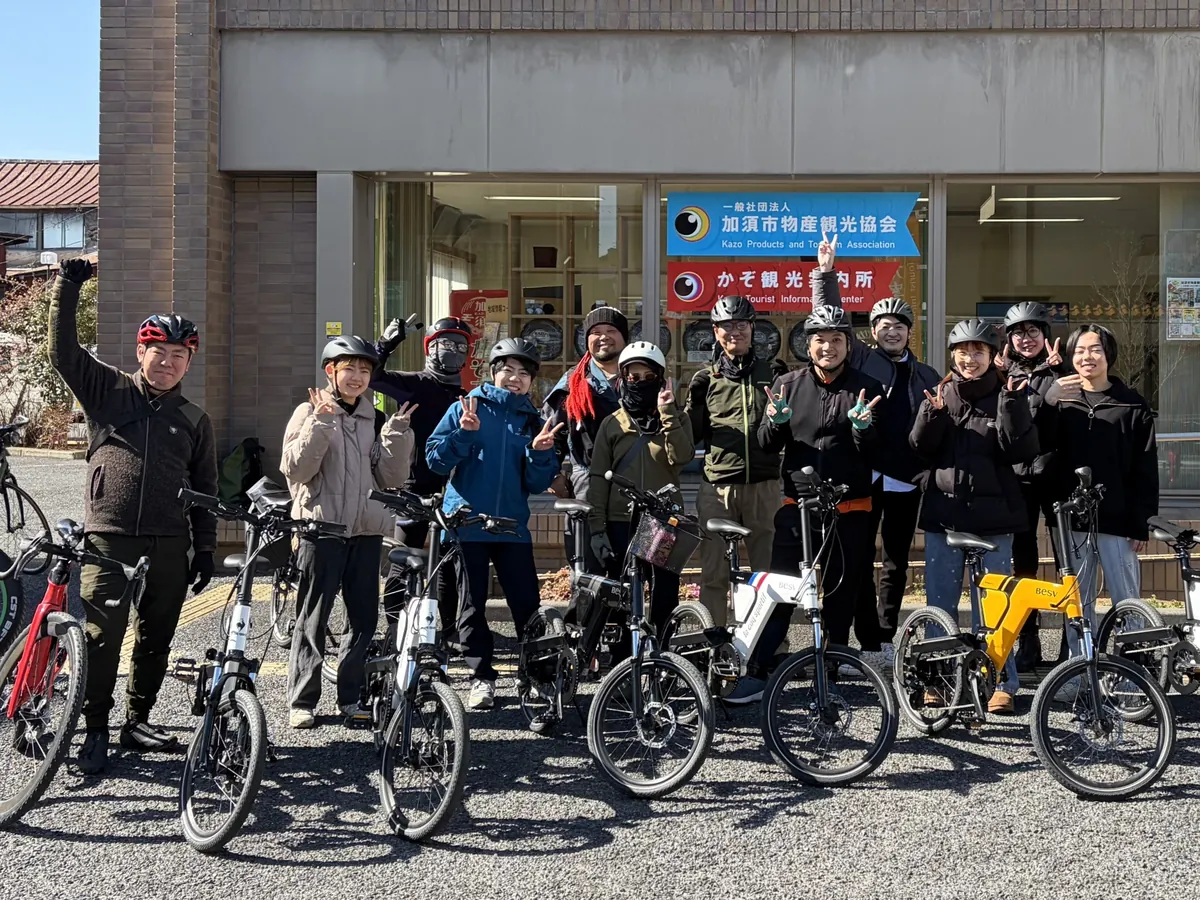 e-bikeで加須の田園地帯をめぐる加須間の田んぼツアー